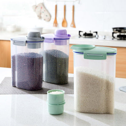 Pet Food Storage Container, Cereal Container with Airtight Design Pour Spout Measuring Swivel Cup, Bpa-Free Dry Food Dispenser for Dogs Cats Birds (Green)